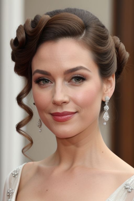 Glamorous, Curled Updo_086863