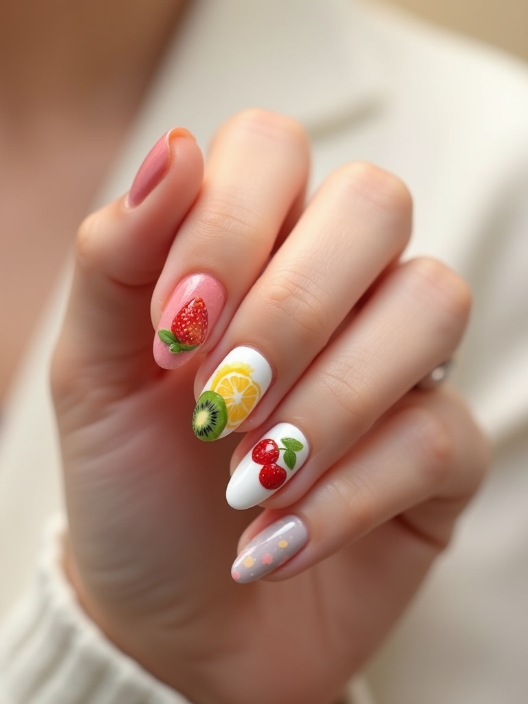 Micro Fruit Nail Designs