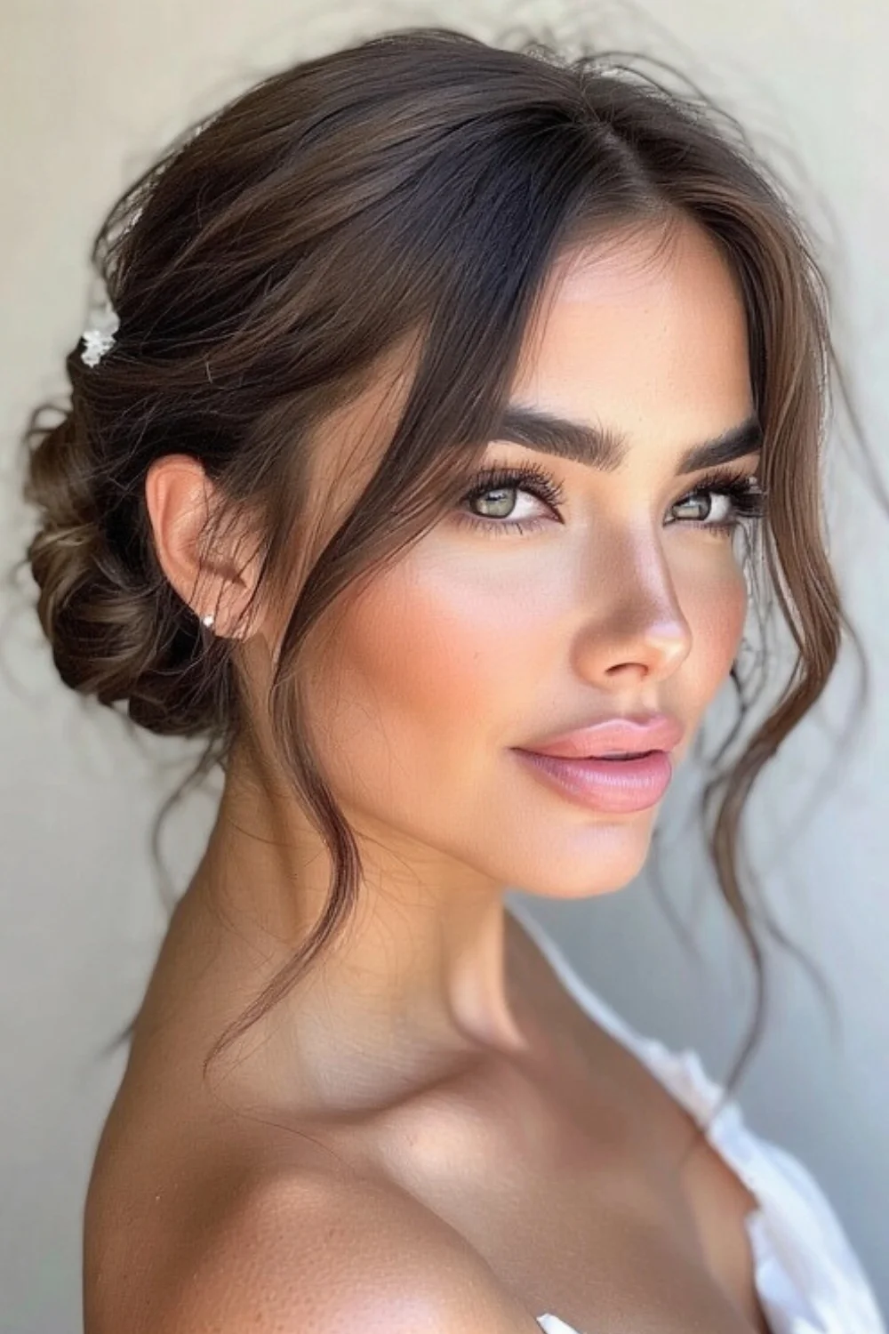 Asymmetrical Side Bun With Modern Edge