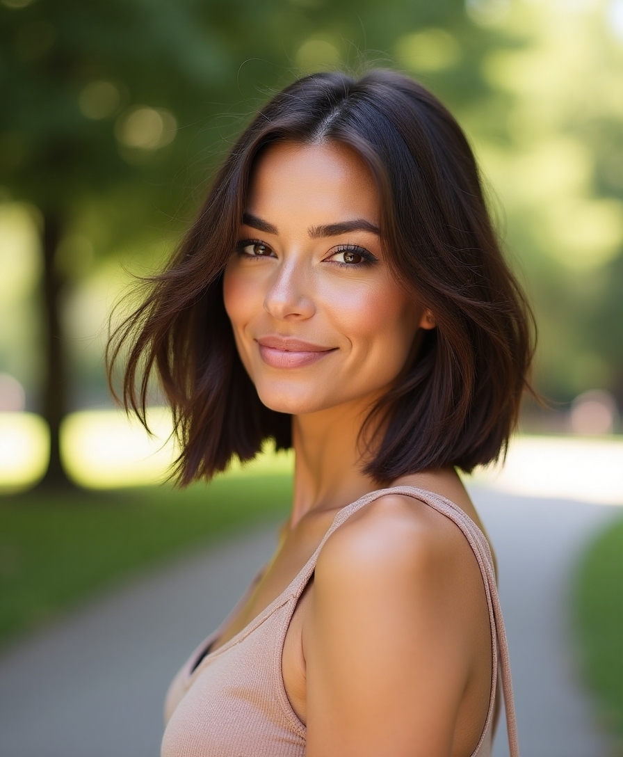 blunt bob confident stylish elegance