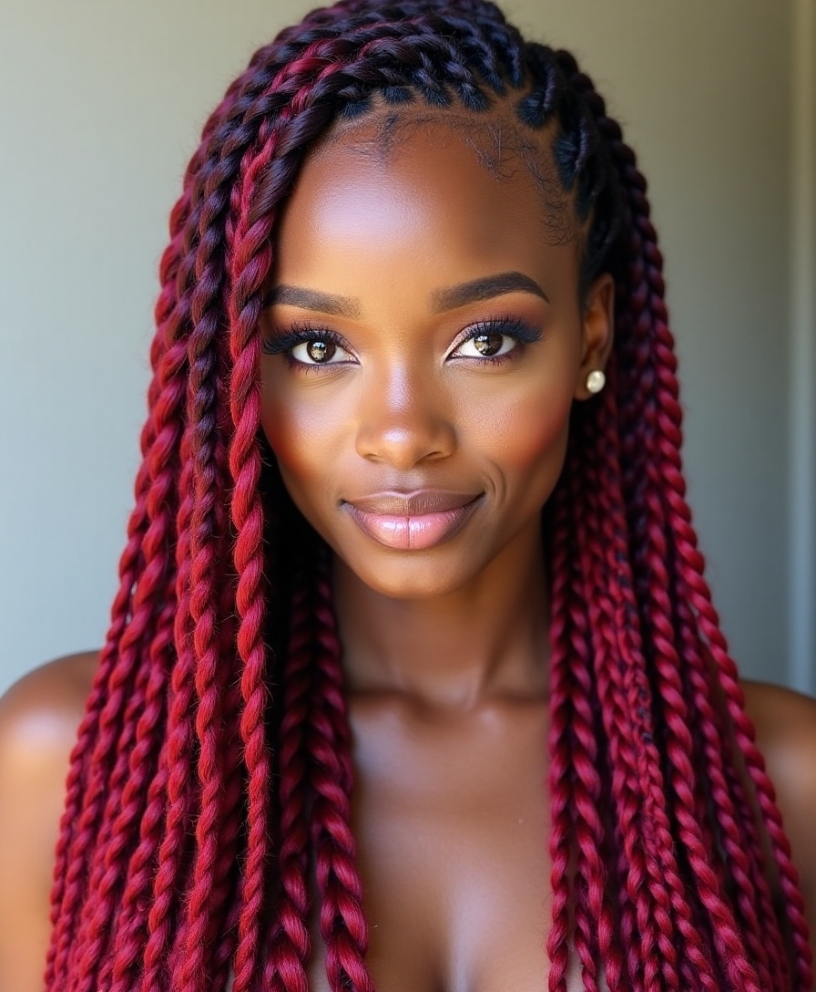 bold colors elevate braids