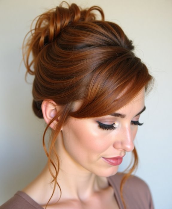 bold elegant top knot