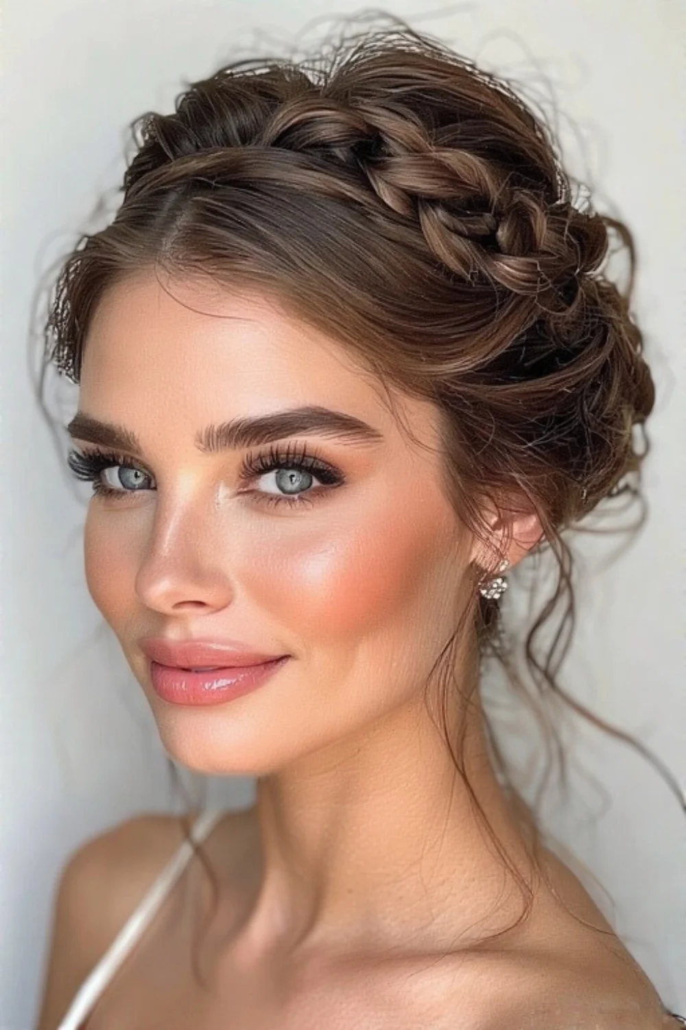 Braided Headband With Pinned Back Sections