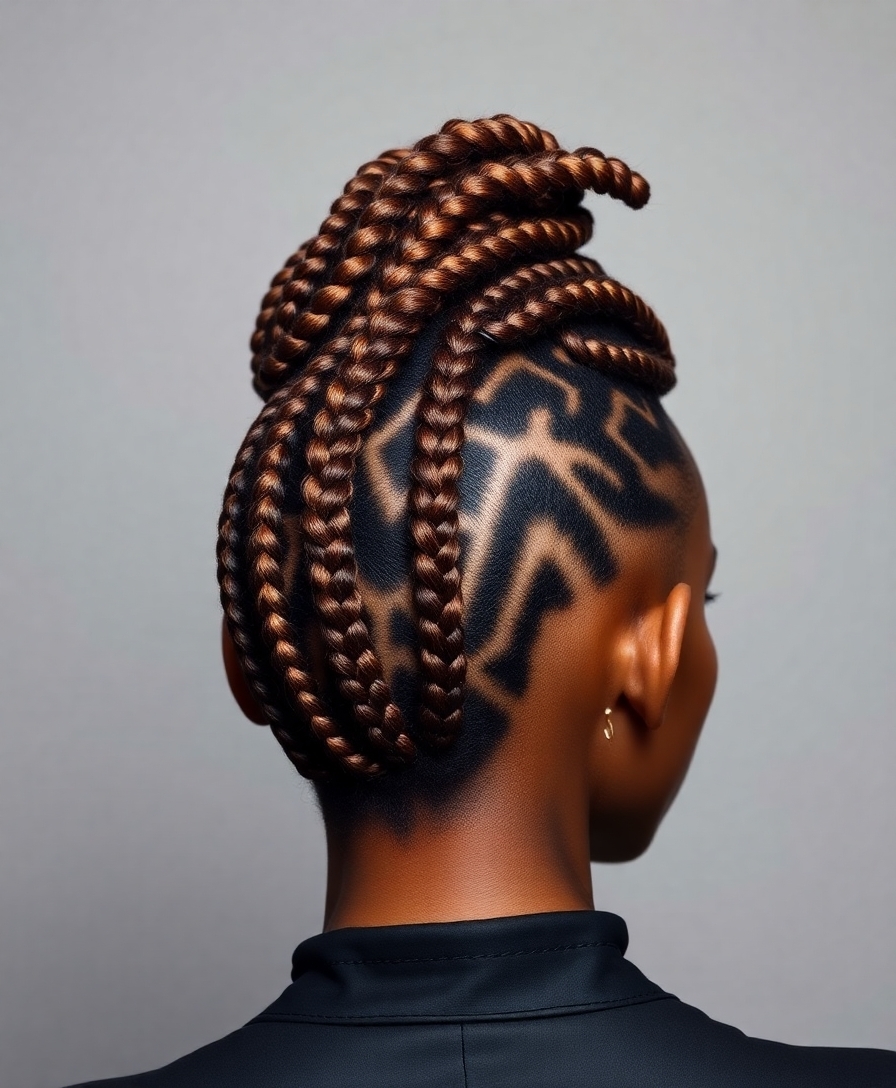 braided mohawk updo elegance