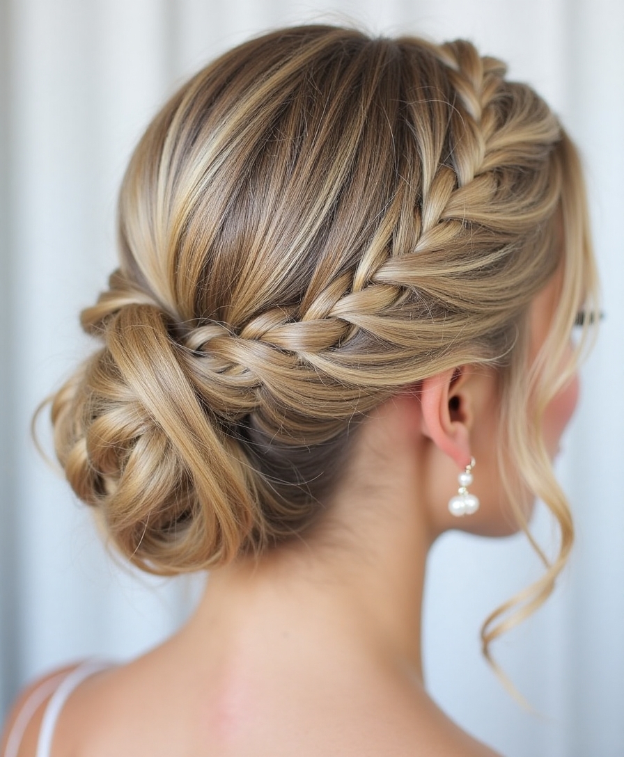 braided rose bun tutorial