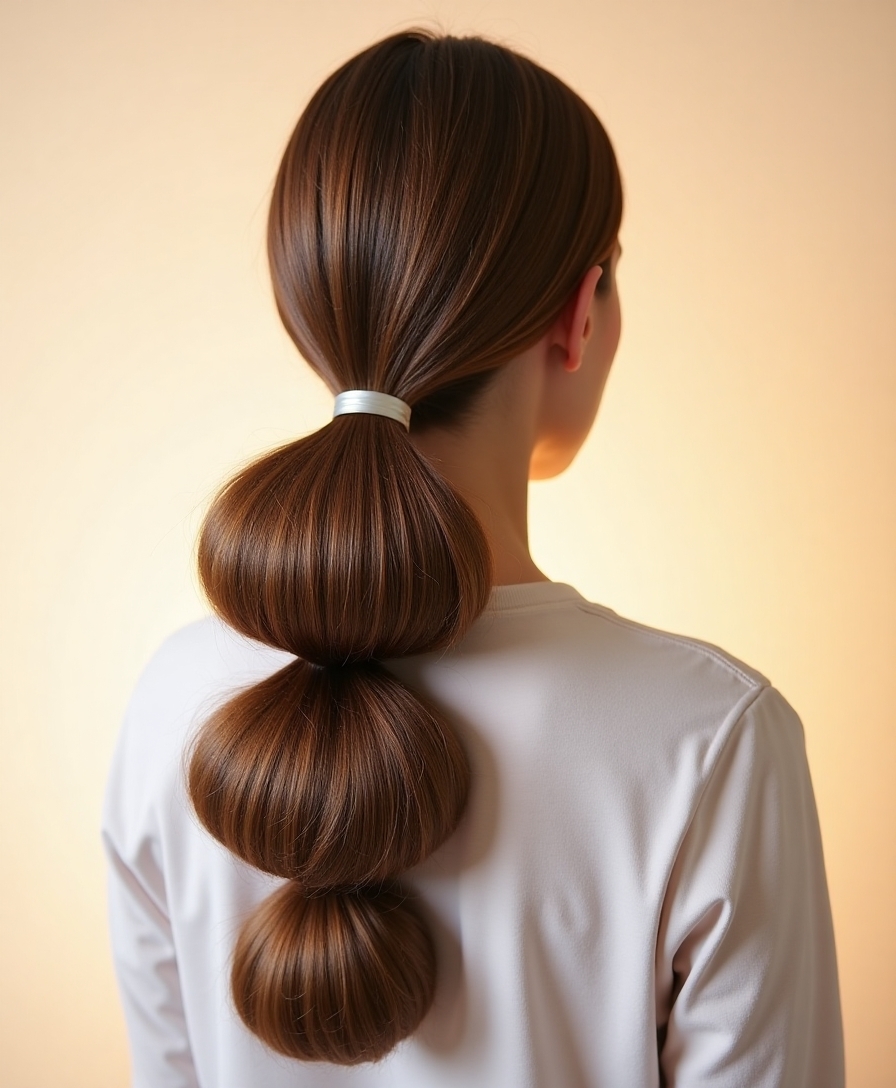 bubble ponytail styling guide