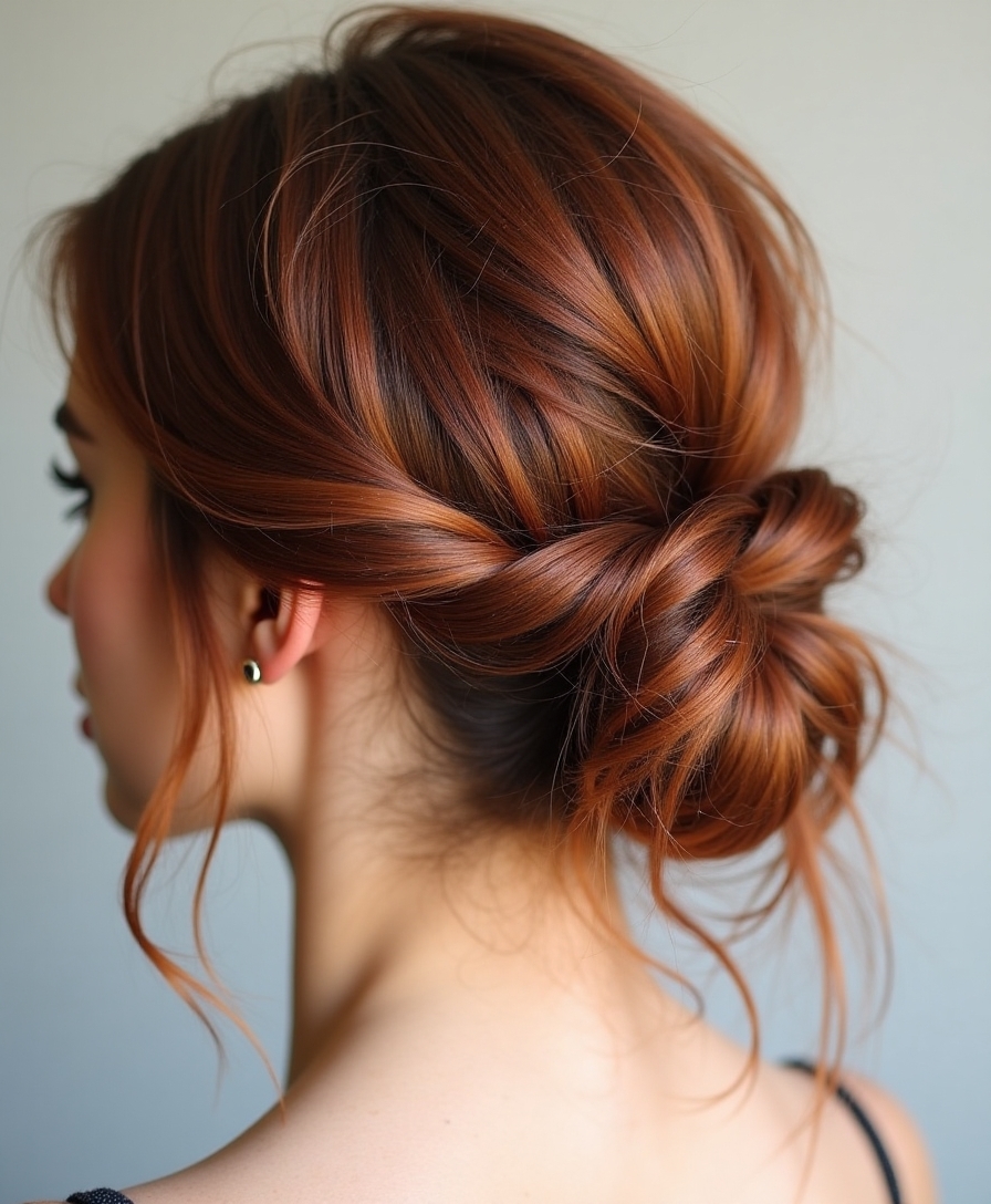 carefree elegant updo style