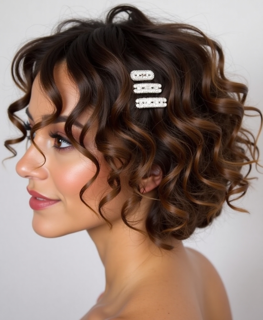 charming curly crop hairstyle