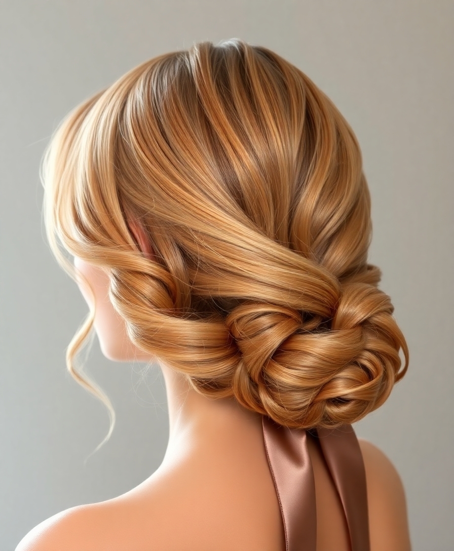 chic low slung ponytail elegance
