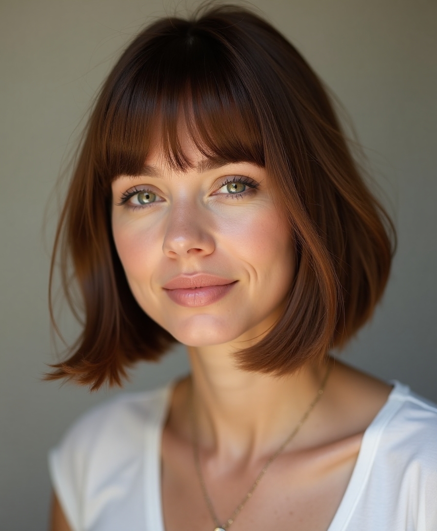 chin length bob with volume