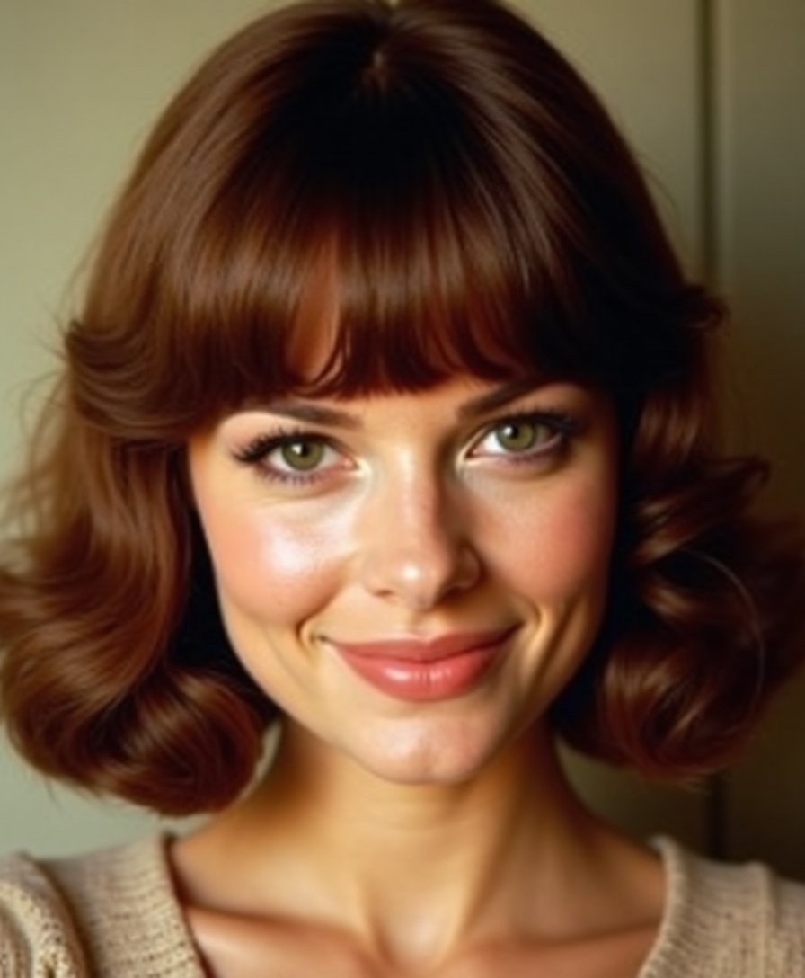 chin length curtain bangs charm