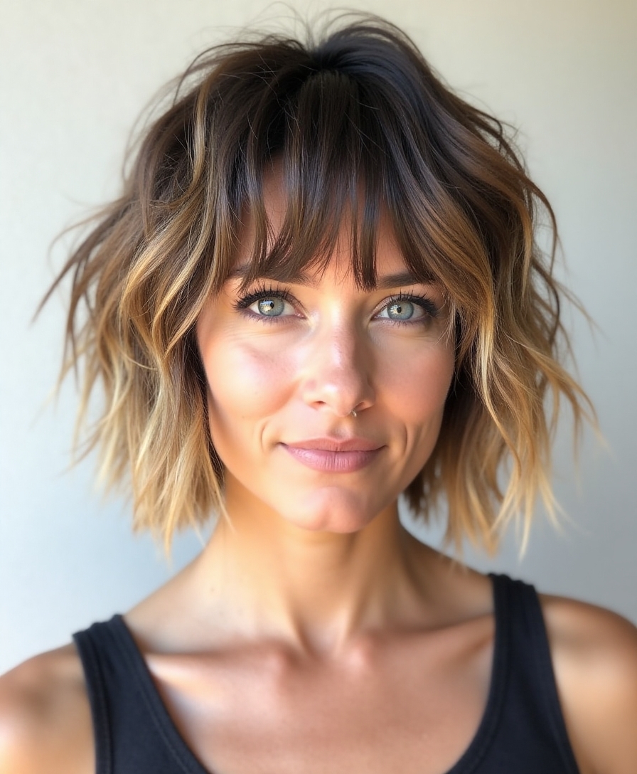 choppy textured bob attitude