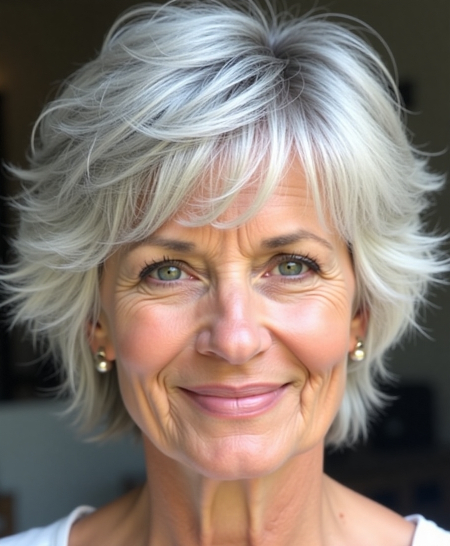 choppy textured short hairstyles