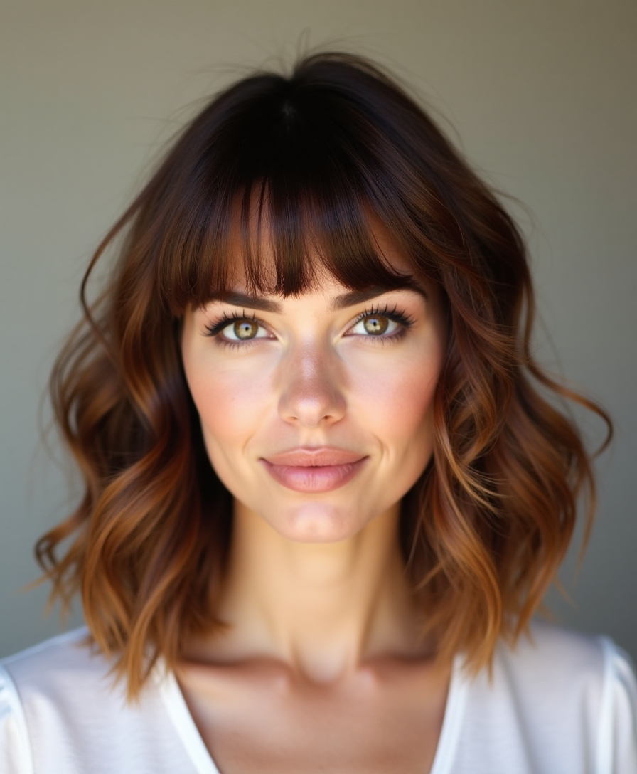 classic bob with bangs