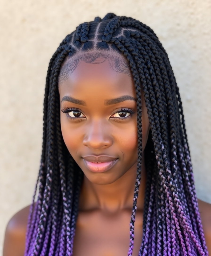colored braids for enhancement