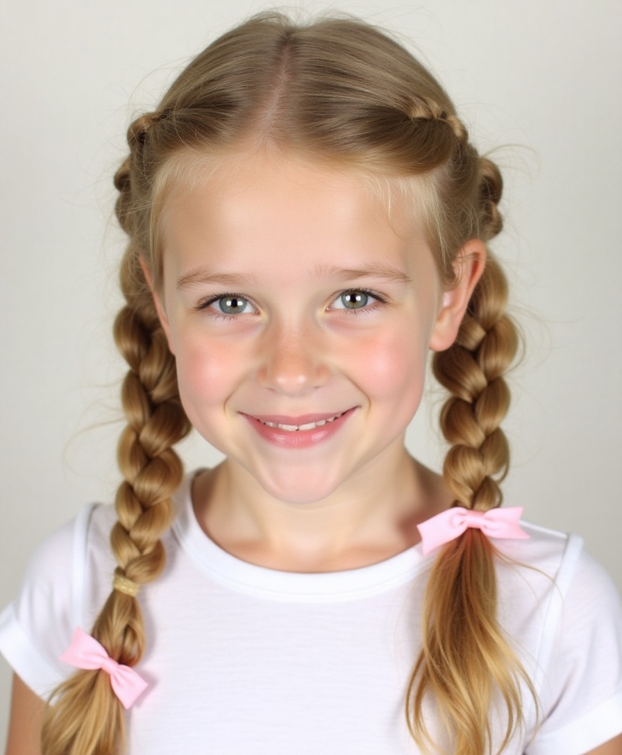 creative kid pigtail styles