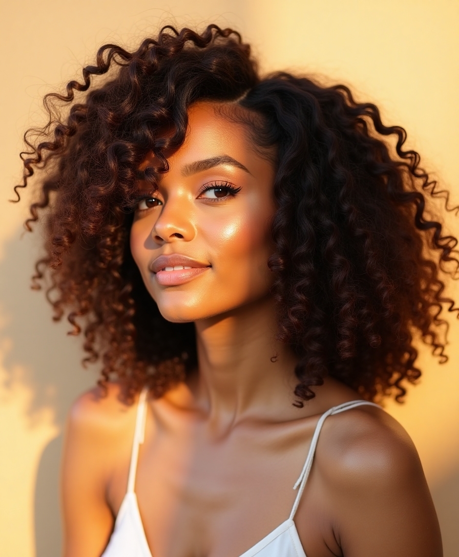 curly haircuts for volume