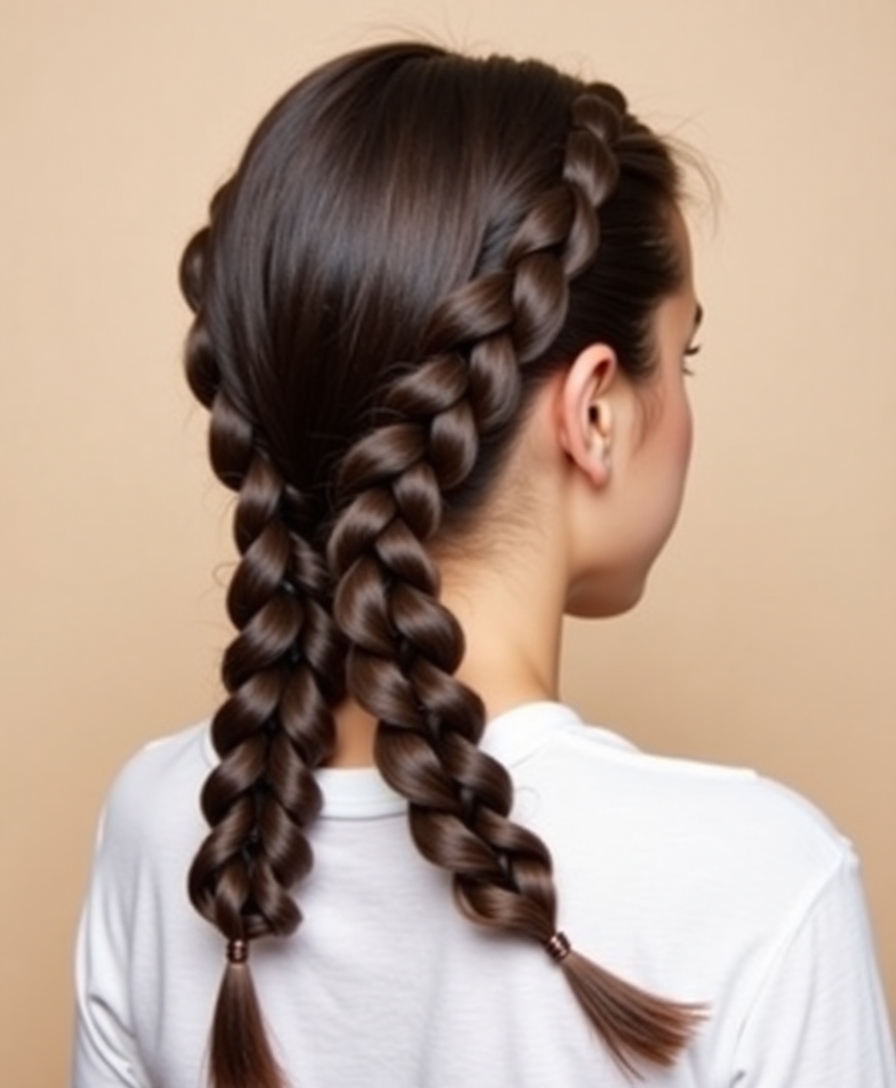 double twisted hairstyle tutorial