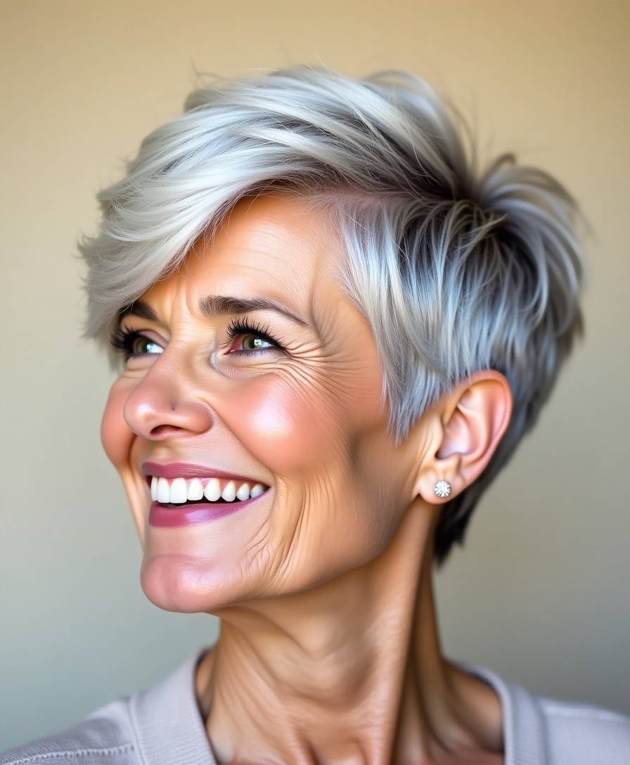 edgy pixie cut transformation