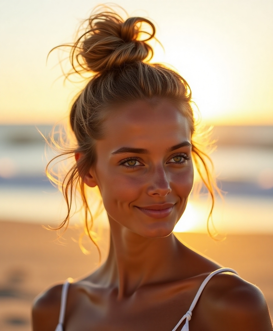 effortless beachy messy bun
