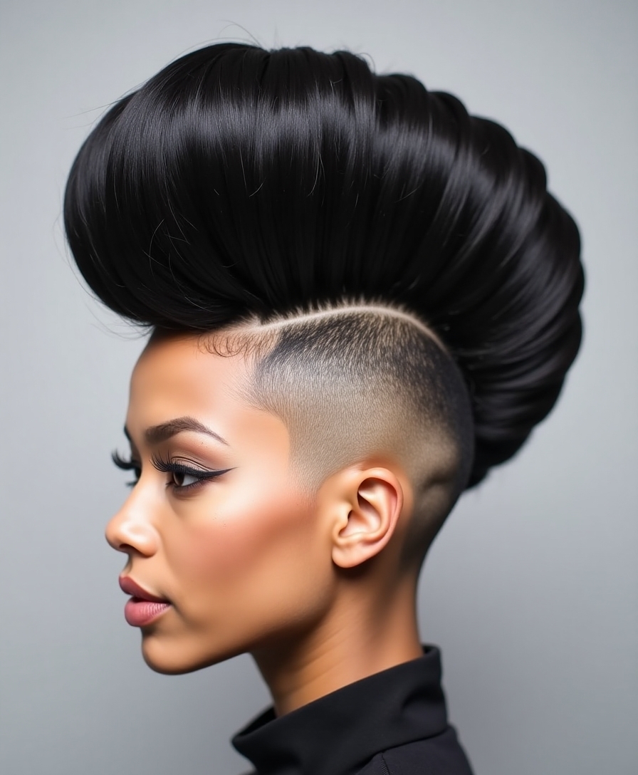 effortless chic mohawk knot