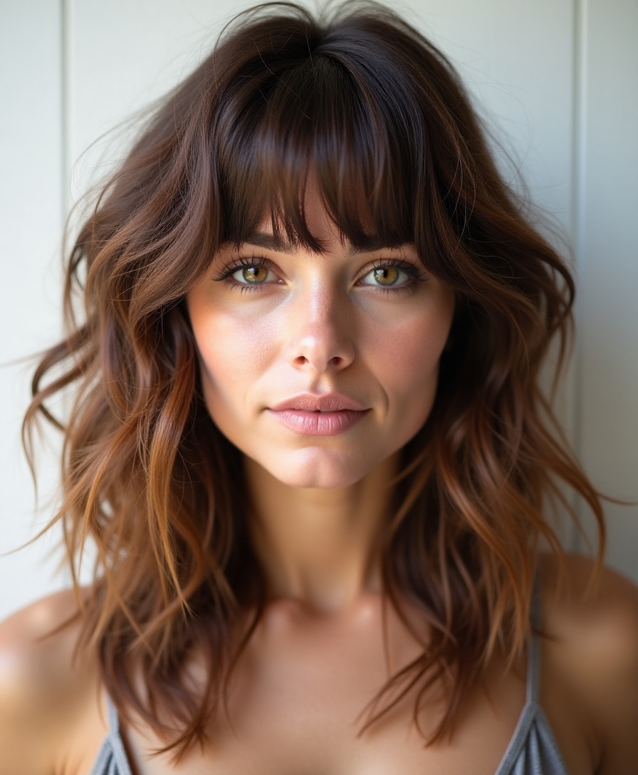 effortless layered shag haircut