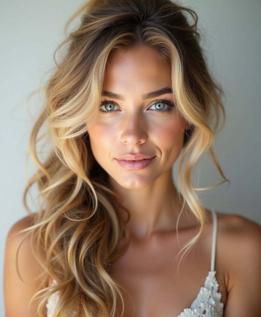 effortlessly styled half up ponytail