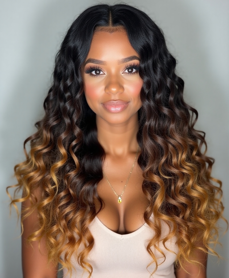 elegant braids with curls