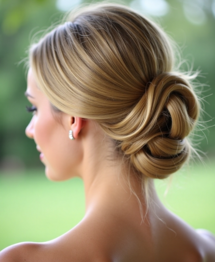 elegant french twist updo