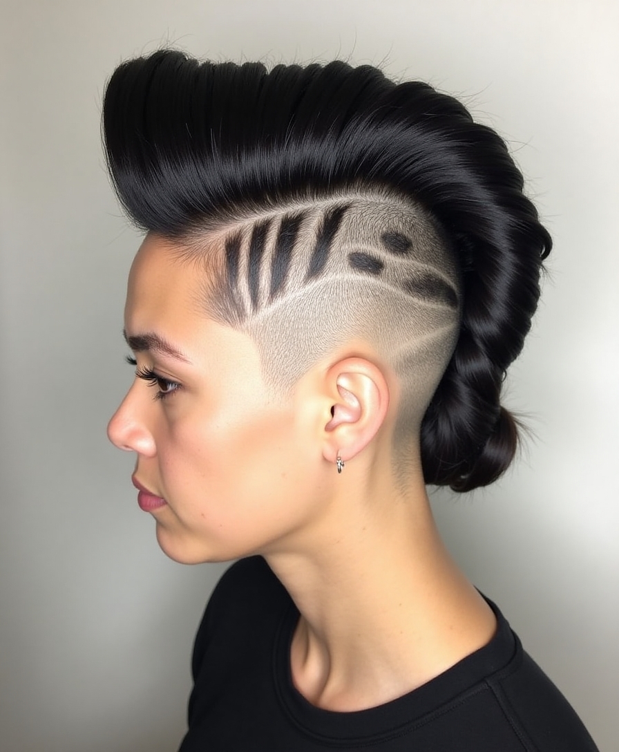 elegant mohawk chignon fusion