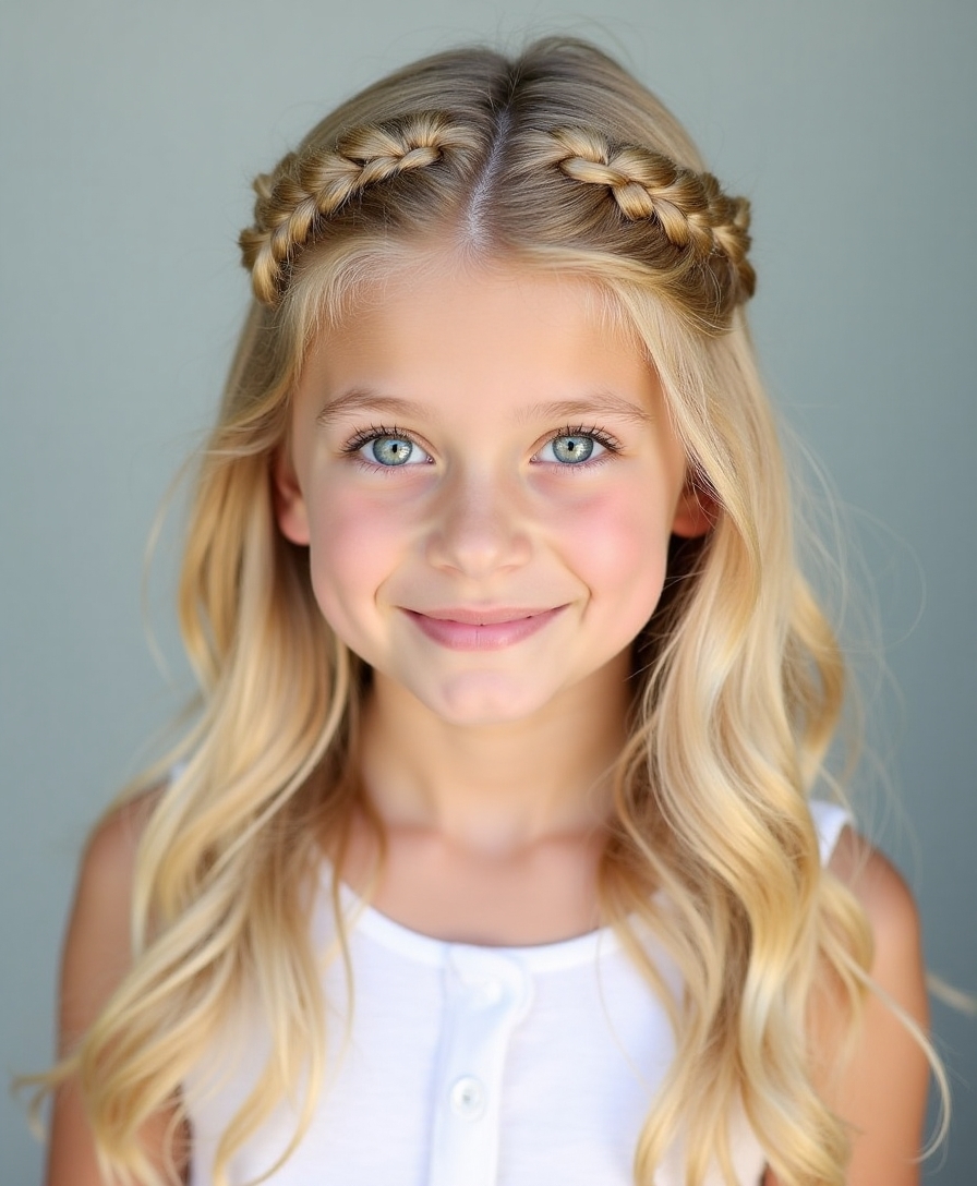 elegant secure half up braid