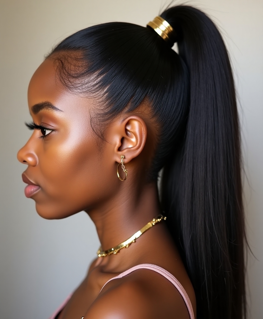 elevate sleek ponytail style