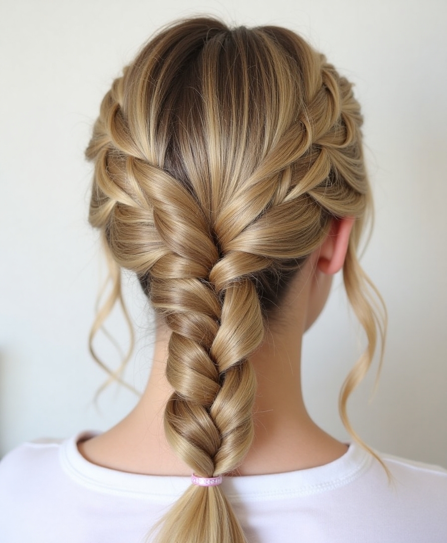 fishtail braid ponytail tutorial
