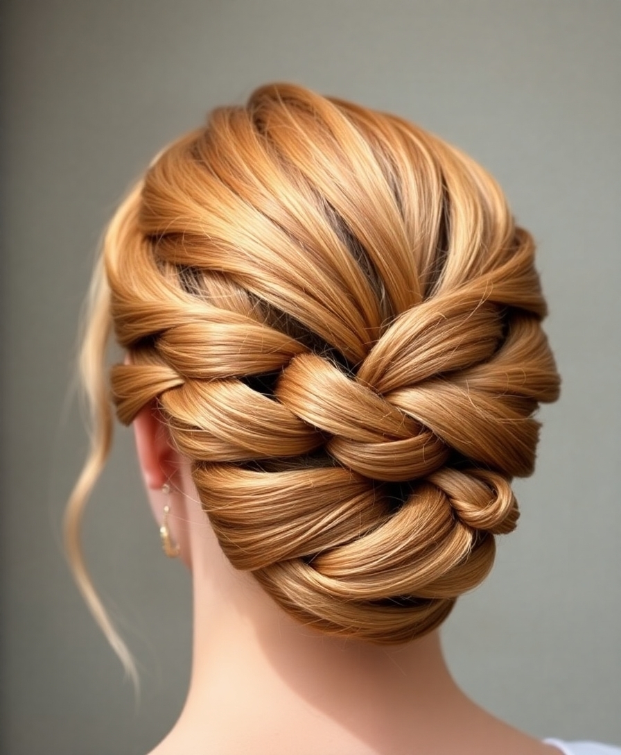 grecian triple braid hairstyle