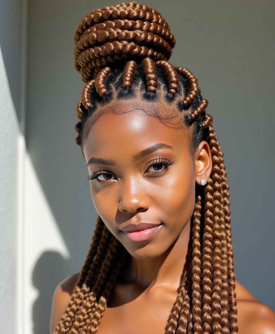 half up bun hairstyle tutorial