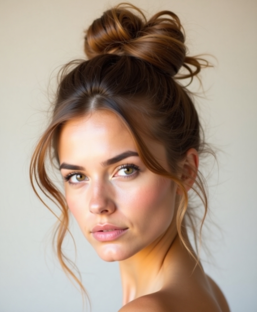 19 Messy Bun Hairstyles For Long Hair That Look Like Sunday But Work 