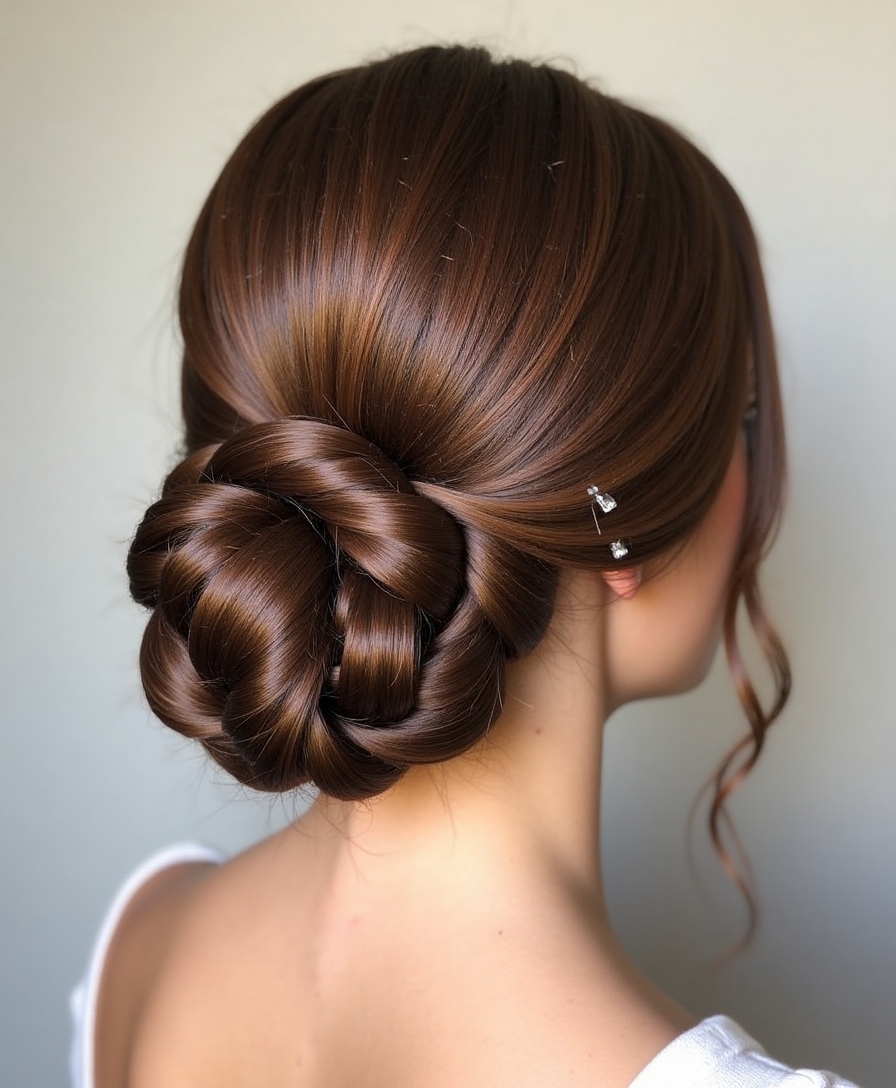 low bun styling techniques