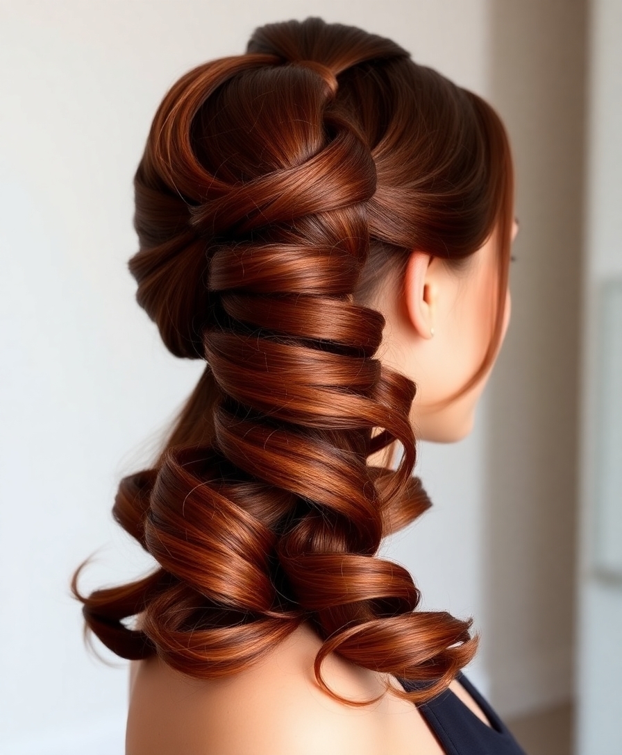 modern twist on vintage updos