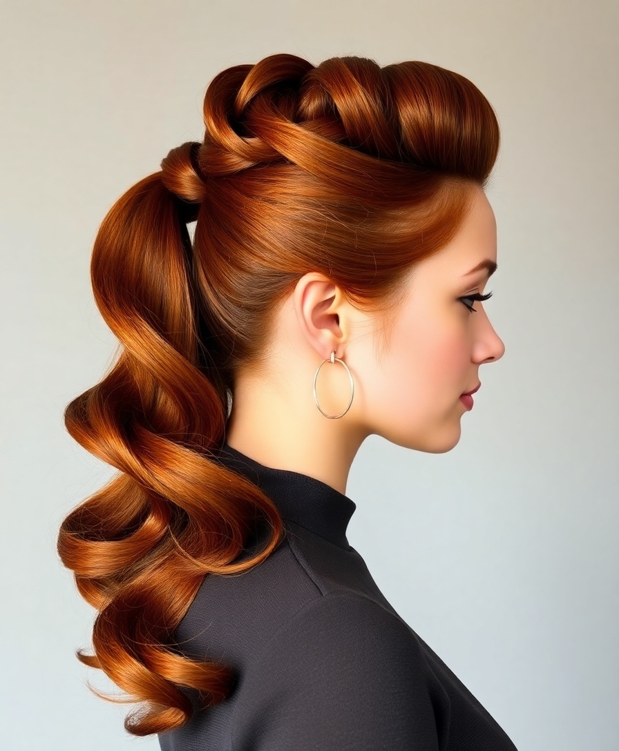 perfect vintage victory rolls