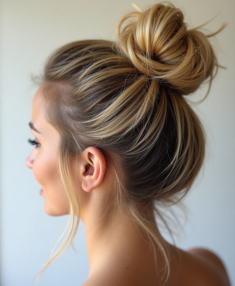 perfectly imperfect top knot