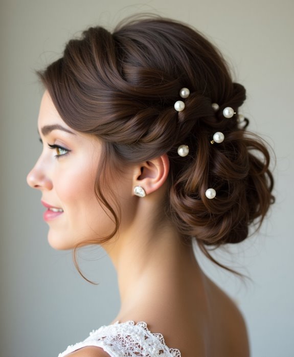 romantic curled updo tutorial
