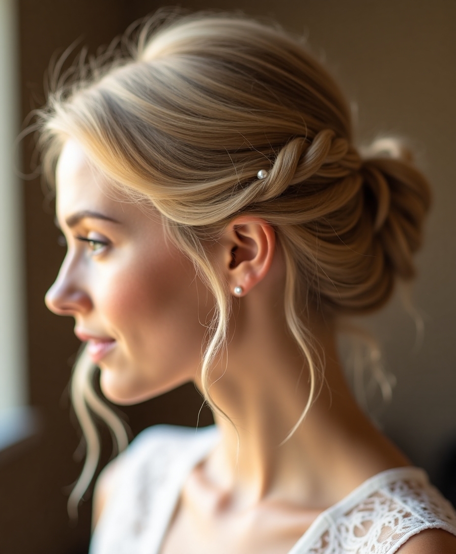 romantic low bun tutorial