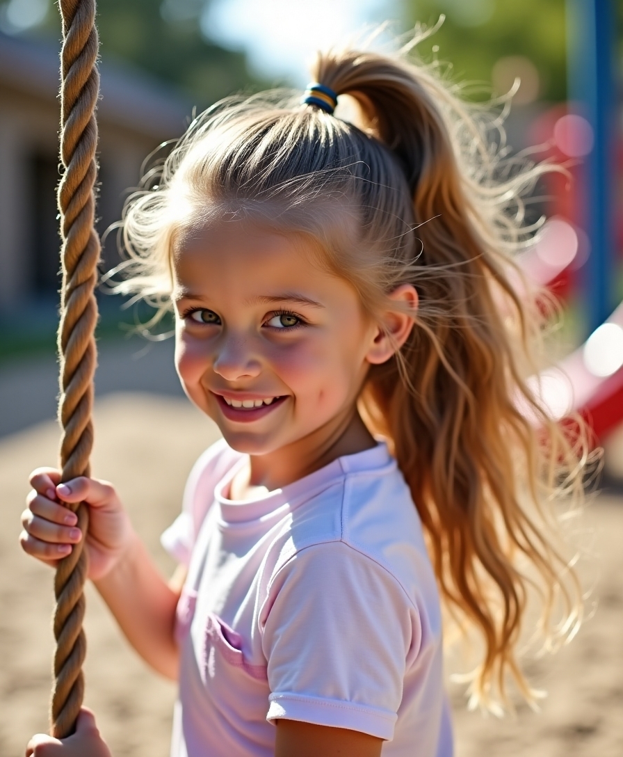 secure playground ponytail tutorial