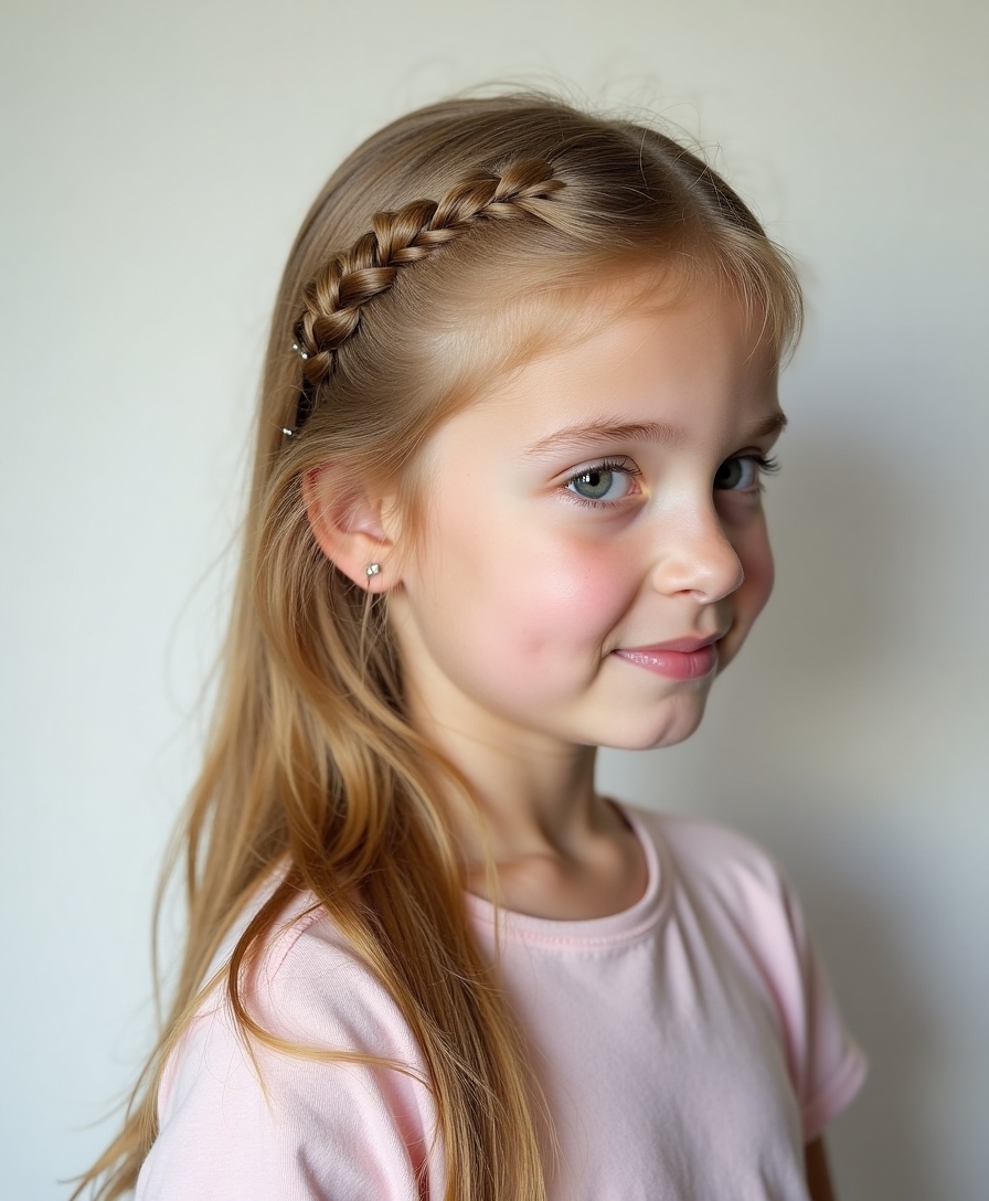 secure side braids tightly