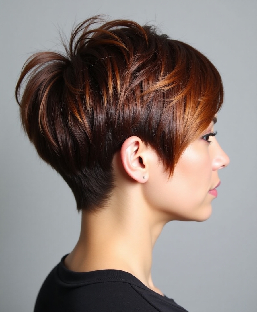 short hair bold transformation