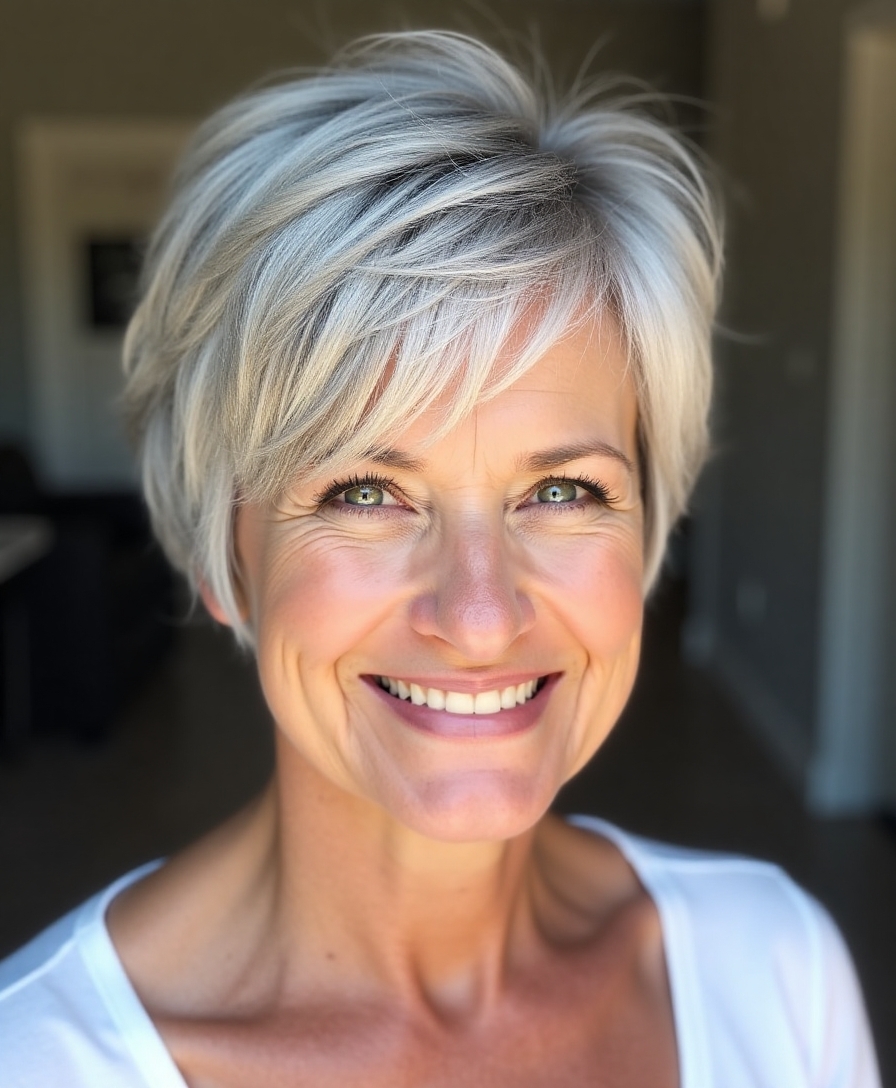 short haircuts enhance features