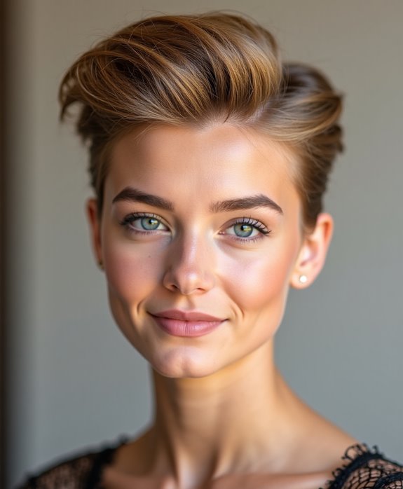 sleek modern quiff hairstyle