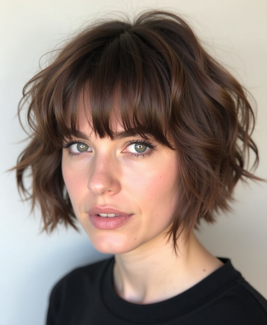 textured modern bowl cut
