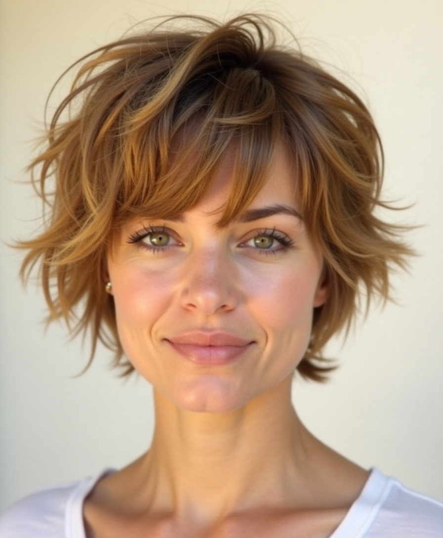 tousled crop cuts adventure