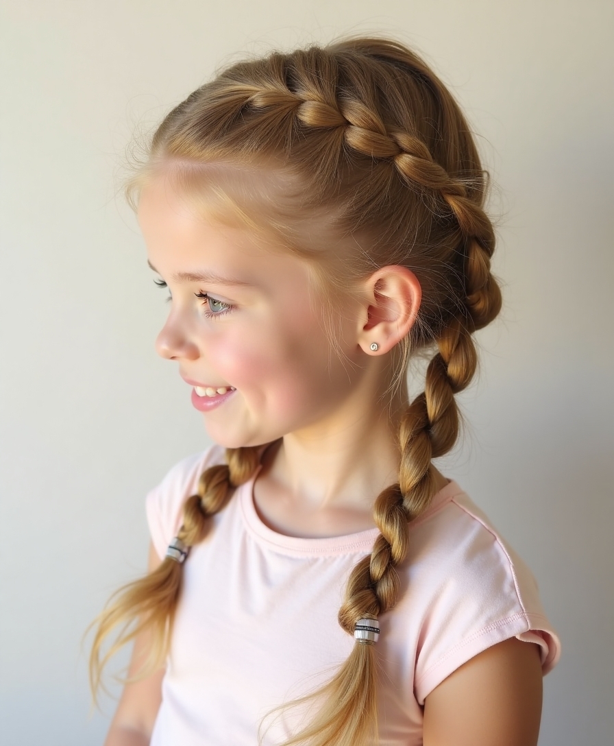 twisted hairstyle for children